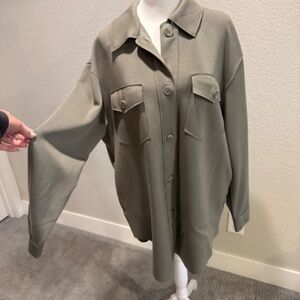 Joie shirt jacket, beautiful sage green color